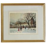 AR Helen Layfield Bradley (1900-1979), "Winter", artist's coloured proof with publisher's blind