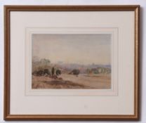 Robert Leman (1799-1863), Distant view of Norwich, watercolour, 20 x 30cm. Provenance: The Weald