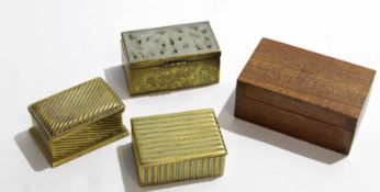 Group of small metal ware decorative boxes