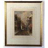 C H Coller, signed watercolour, Great Yarmouth, 21 x 32cm, together with a further watercolour of