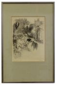 AR Anthony Gross (1905-1984), "Valentine's Fortune", black and white etching, signed, numbered 66/75