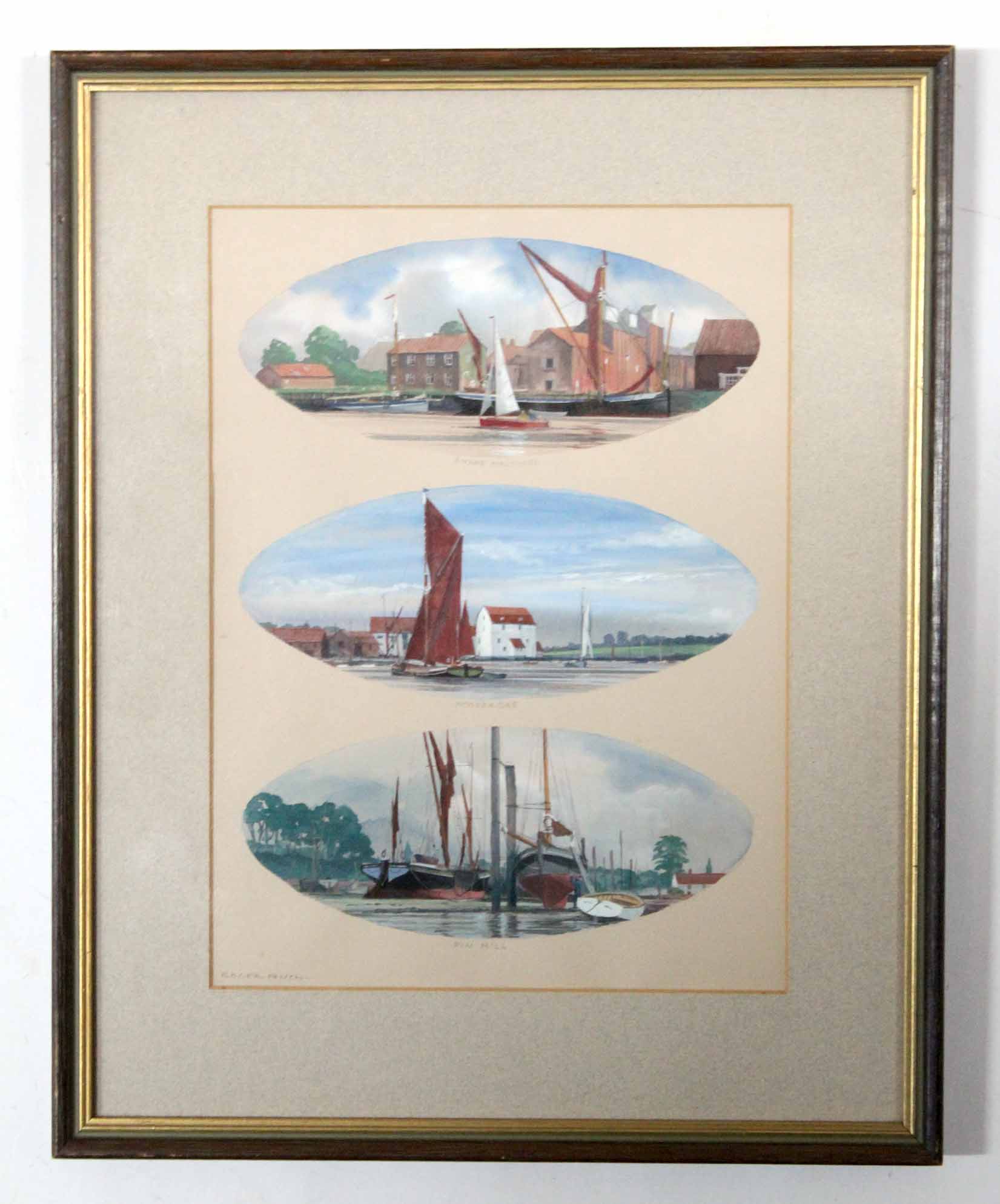 Roger Finch, signed group of six watercolours on two sheets, together with a further watercolour - Image 2 of 3