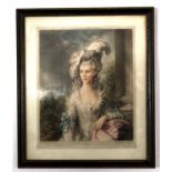 Sydney E Wilson, signed in pencil to margin, coloured mezzotint, Hon Mrs Graham (after