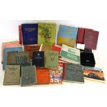 Box containing a quantity of various vintage original factory and workshop manuals to Include