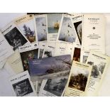 Packet containing 32 Mandell's Gallery exhibition leaflets