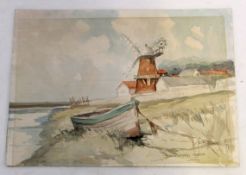 Jason Partner, signed and dated 79, watercolour, inscribed "Demonstration sketch (Cley Mill)", 38