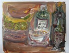 Jonathan Alan Reynolds, signed and dated 1999 verso, oil on board, Still Life Study, 50 x 61,