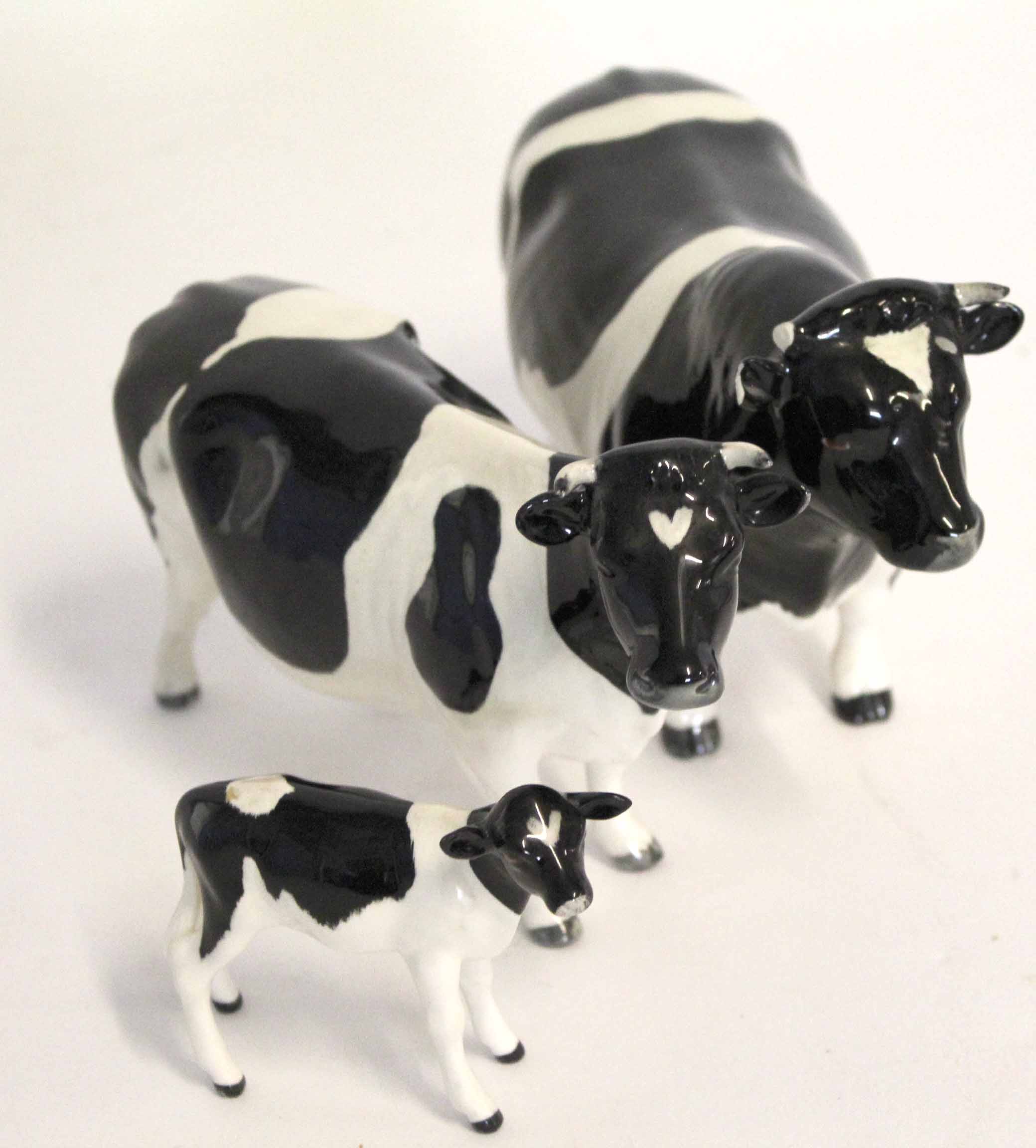 John Beswick group of cattle, Friesians, including Champion Coddington Hilt Bar, together with