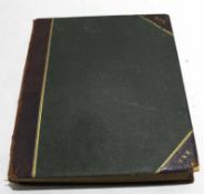 ARTHUR EDWARD DAVIES RBA RCA, Some signed, large leather bound album containing 36 watercolours