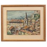 AR Roland F Spencer Ford (1902-1990), Harbour Town, watercolour, signed lower left, 37 x 47cm