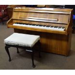 Bentley modern upright piano, circa late 20th century, serial number 113128, together with a