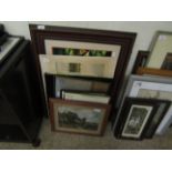 BUNDLE CONTAINING MIXED PRINTS, PICTURES, MIXED MEDIA EASTERN PICTURES ETC