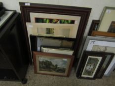 BUNDLE CONTAINING MIXED PRINTS, PICTURES, MIXED MEDIA EASTERN PICTURES ETC