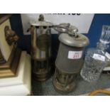 THREE VINTAGE MINERS LAMPS