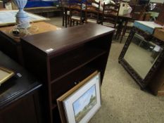 TEAK FRAMED SMALL PROPORTION ADJUSTABLE SHELF BOOKCASE