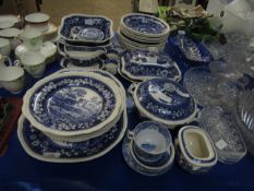 QUANTITY OF SPODE TOWER BLUE PRINTED DINNER WARES