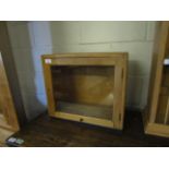 BEECHWOOD FRAMED SINGLE GLAZED DOOR CUPBOARD