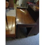 GEORGIAN MAHOGANY SINGLE DROP LEAF TABLE ON FOUR SQUARE LEGS