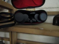 CASED SET OF PRINZ 8X30 BINOCULARS AND CASE