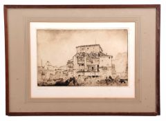 •AR Sir William Russell Flint, RA, PRWS (1880-1969) "A Dwelling in Aragon, etching, signed in pen to