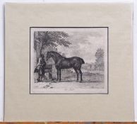 AFTER SAWREY GILPIN, "The Pad", black and white etching, circa 1760, 14 x 18cm, mounted but