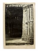 •AR Sydney Lee (1866-1949) Church Doorway, black and white etching, signed in pencil to lower