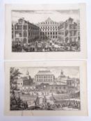 AFTER WILLEM SWIDDE, Architectural scenes etc, group of 6 etchings, circa 1700, assorted sizes, (
