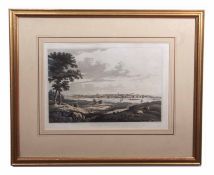 After George Smith, Engraved by John Clark, "Aberdeen from the South", hand coloured engraving, 34 x