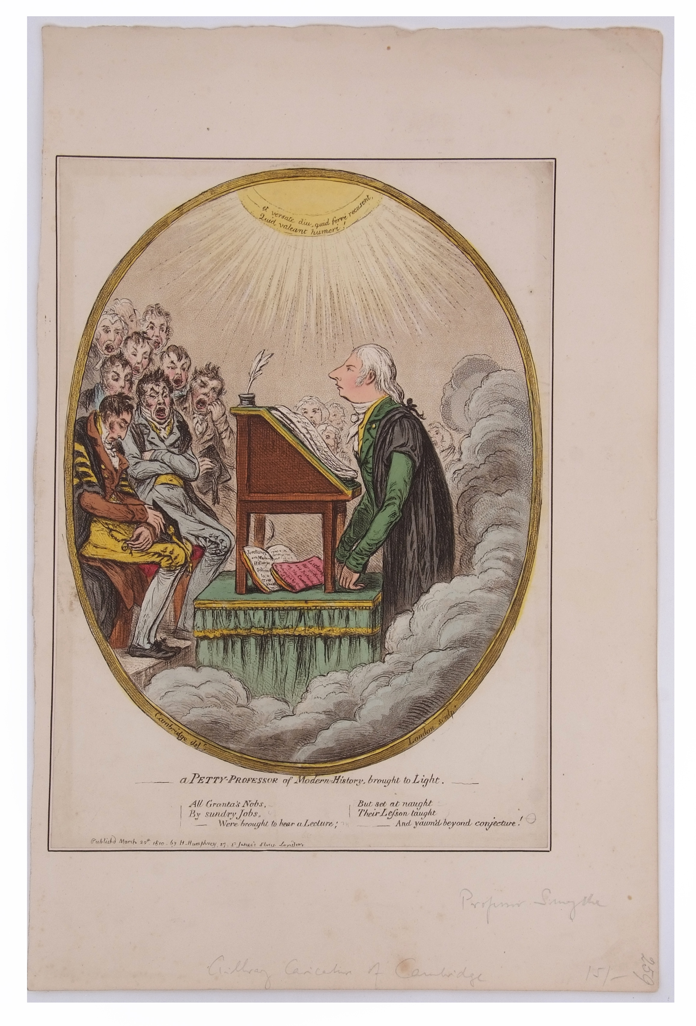 James Gillray (1757-1815), "La Promenade en Famille" (pub 1797) and " A Petty Professor of Modern - Image 2 of 5
