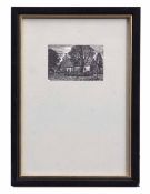 •AR Reynold Stone (1909-1979) 'Ashmansworth Church', wood engraving, 3 x 5cm