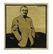 •AR Sir William Nicholson (1872-1949) 'Cecil Rhodes', lithograph, 24 x 23cm, unframed