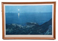 •AR Harry Ven Der Weyden (1868-1952) Monte Carlo by Moonlight, artist's coloured proof with