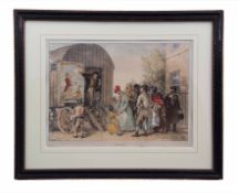 AFTER J A ATKINSON, "Guy Fawkes", "The Show" and "Punch", group of 3 hand coloured lithographs,