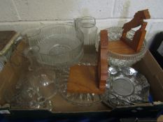 BOX GLASS BOWLS, JUGS ETC