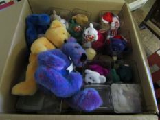 BOX ASSORTED TY TEDDY BEARS