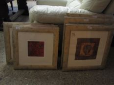 NINE VARIOUS SILVER FRAMED PRINTS OF ASSORTED FLOWERS, LEAVES ETC