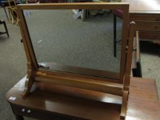 LIGHT OAK FRAMED DRESSING TABLE MIRROR