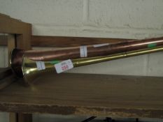 COPPER AND BRASS HUNTING HORNS