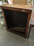 19TH CENTURY WALNUT DWARF BOOKCASE WITH PANELLED BACK ADJUSTABLE SHELVES WITH INLAID DETAIL