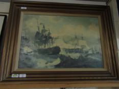 GILT FRAMED SHIPPING PRINT