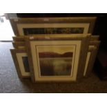 SIX GOOD QUALITY FRAMED PRINTS