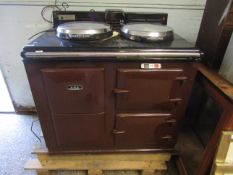 GOOD QUALITY ELECTRIC DOUBLE OVEN AGA WITH TWO RING TOP