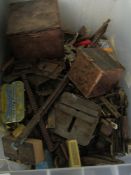 BOX QTY OF GOOD QUALITY PERIOD BRASS FITTINGS ETC