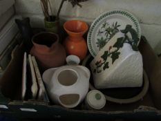 MIXED TILES, CHEESE DISH ETC