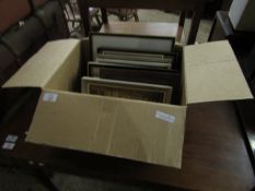 BOX CONTAINING MIXED PRINTS, PICTURES ETC