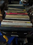 BOX CONTAINING MIXED CLASSICAL VINYL RECORDS