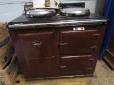 GOOD QUALITY ELECTRIC DOUBLE OVEN AGA WITH TWO RING TOP