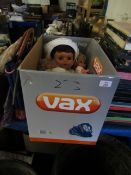 BOX OF MIXED PLASTIC FACED DOLLS TOGETHER WITH SOFT TOYS ETC