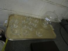 GOOD QUALITY CLEAR GLASS PUNCH SET