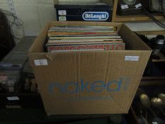 BOX CONTAINING MIXED VINYL RECORDS